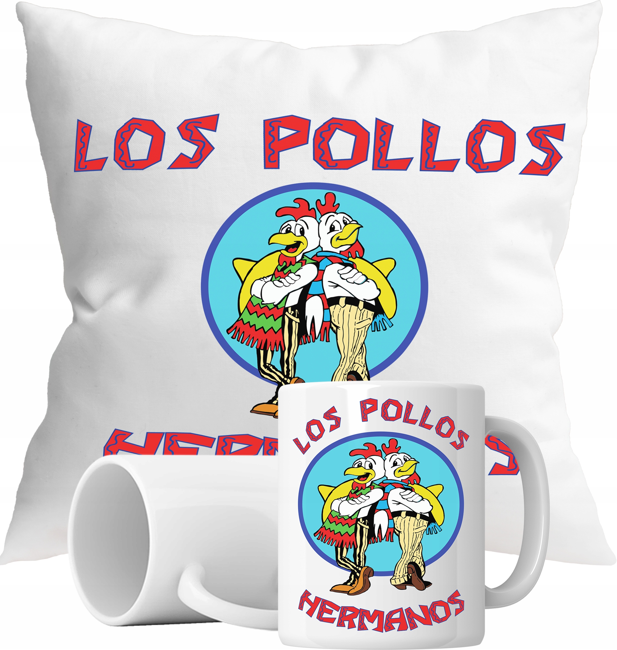 

Zestaw Kubek Poduszka Los Pollos Hermanos Motyw