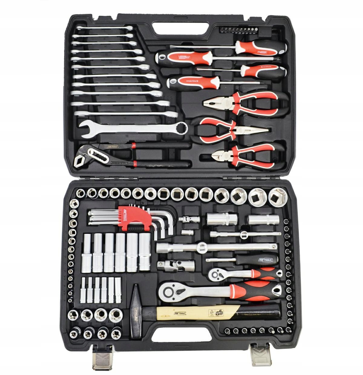 AWTOOLS ZESTAW KLUCZY 122el 1/2" / 1/4" BLACK LINE AW39122BL