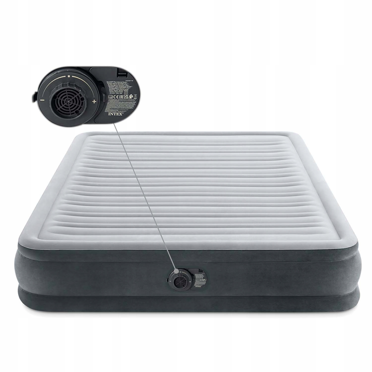 MATERAC DMUCHANY 203X152X33 CM Z WBUDOWANĄ POMPKĄ ELEKTRYCZNĄ INTEX 67770ND Marka Intex