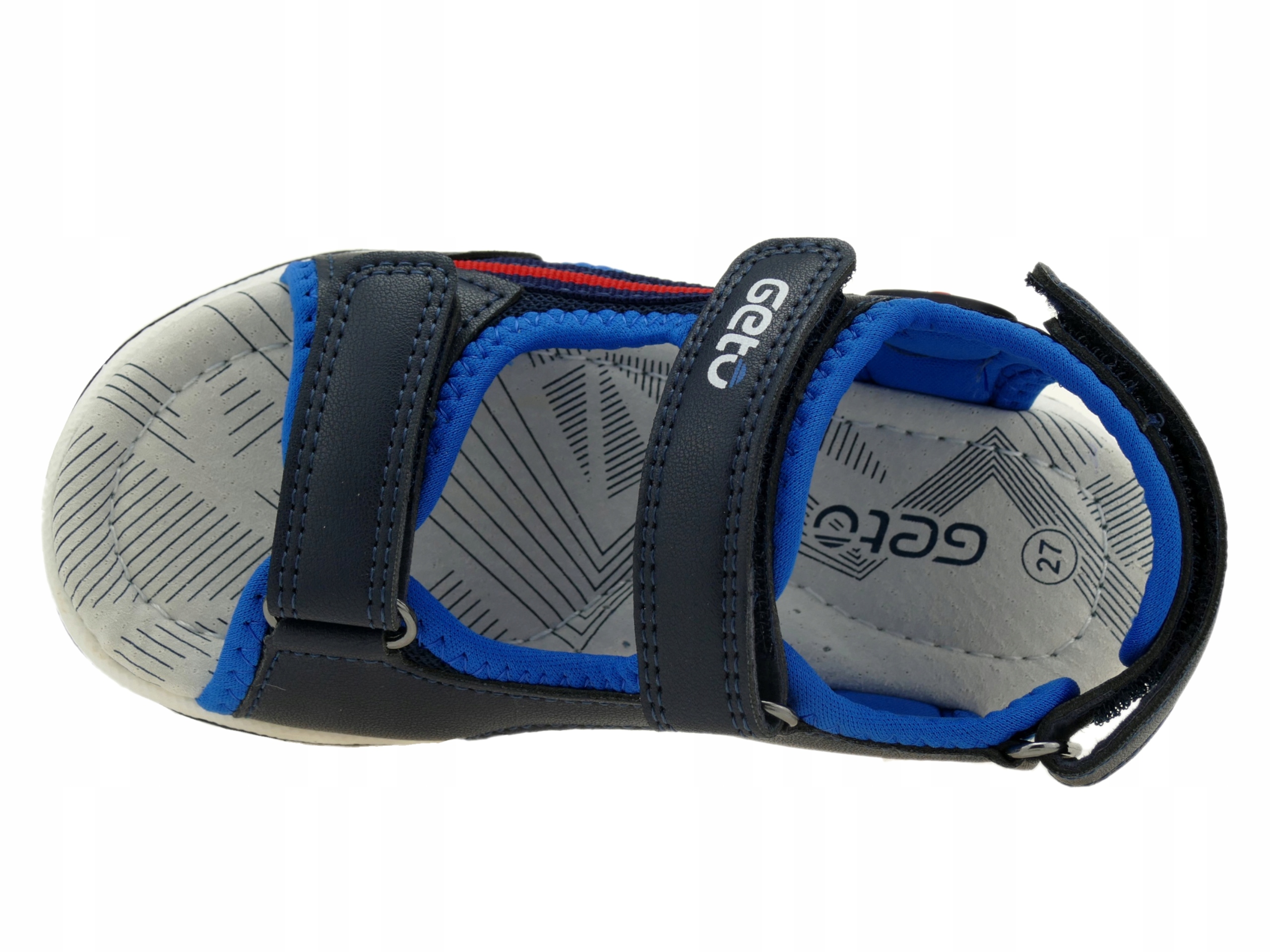 SANDAŁY CHŁOPIĘCE BUTY DZIECIĘCE SPORTOWE SANDAŁKI NA RZEPY WKŁ.SKÓRA R. 35 Materiał skóra ekologiczna