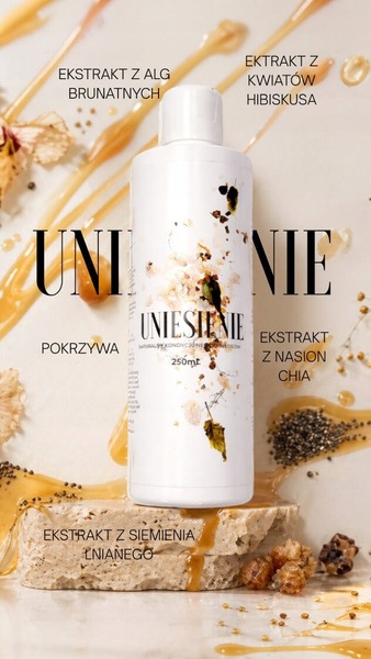 Trawiaste naturalny kondycjoner do włosów Uniesienie 250 ml