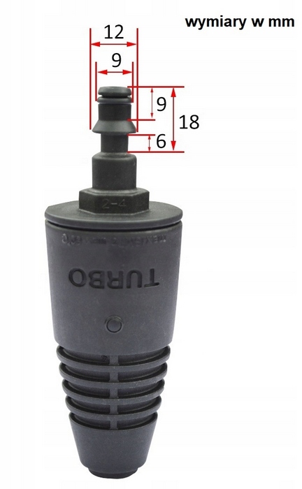 ZESTAW DYSZA TURBO I REGULOWANYCH DO MYJEK LAVOR Rodzaj rotacyjna