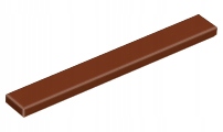 LEGO 4162 Brązowy (reddish) gładka 1x8 tile 1szt