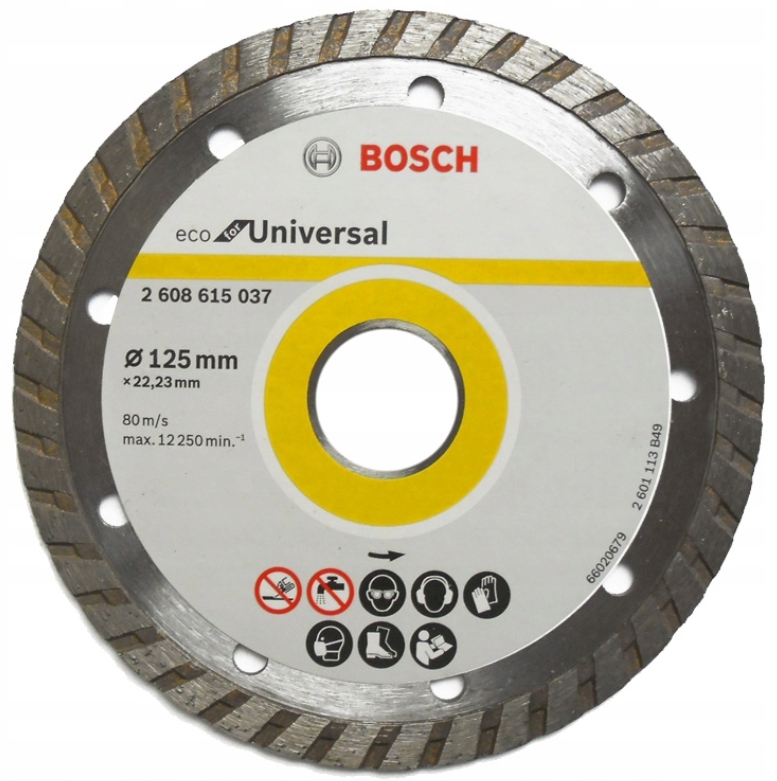 

Diamentowe tarcze tnące Eco Turbo 125 /22,23