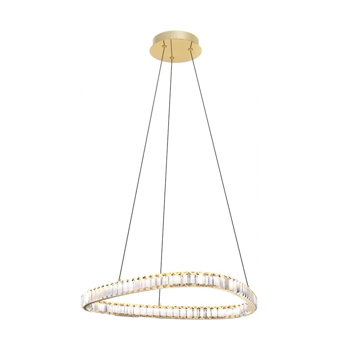 Závesná zlatá krištáľová Led lampa 25W Zuma Line Athesa