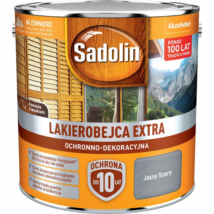 Sadolin Extra 2,5L Lakierobejca Jasny Szary