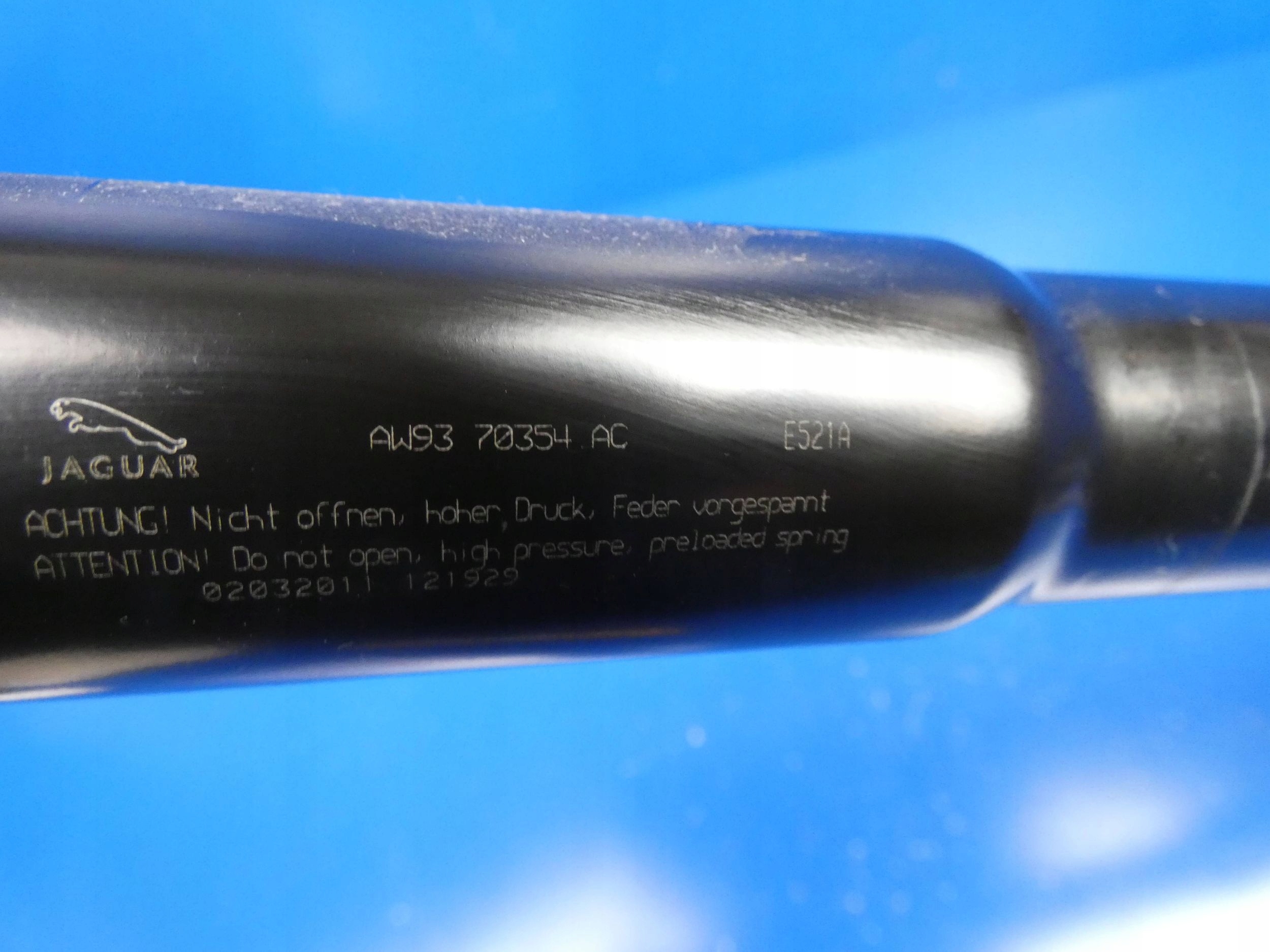 JAGUAR XJ X351 damper bonnet boot electrical rear part
