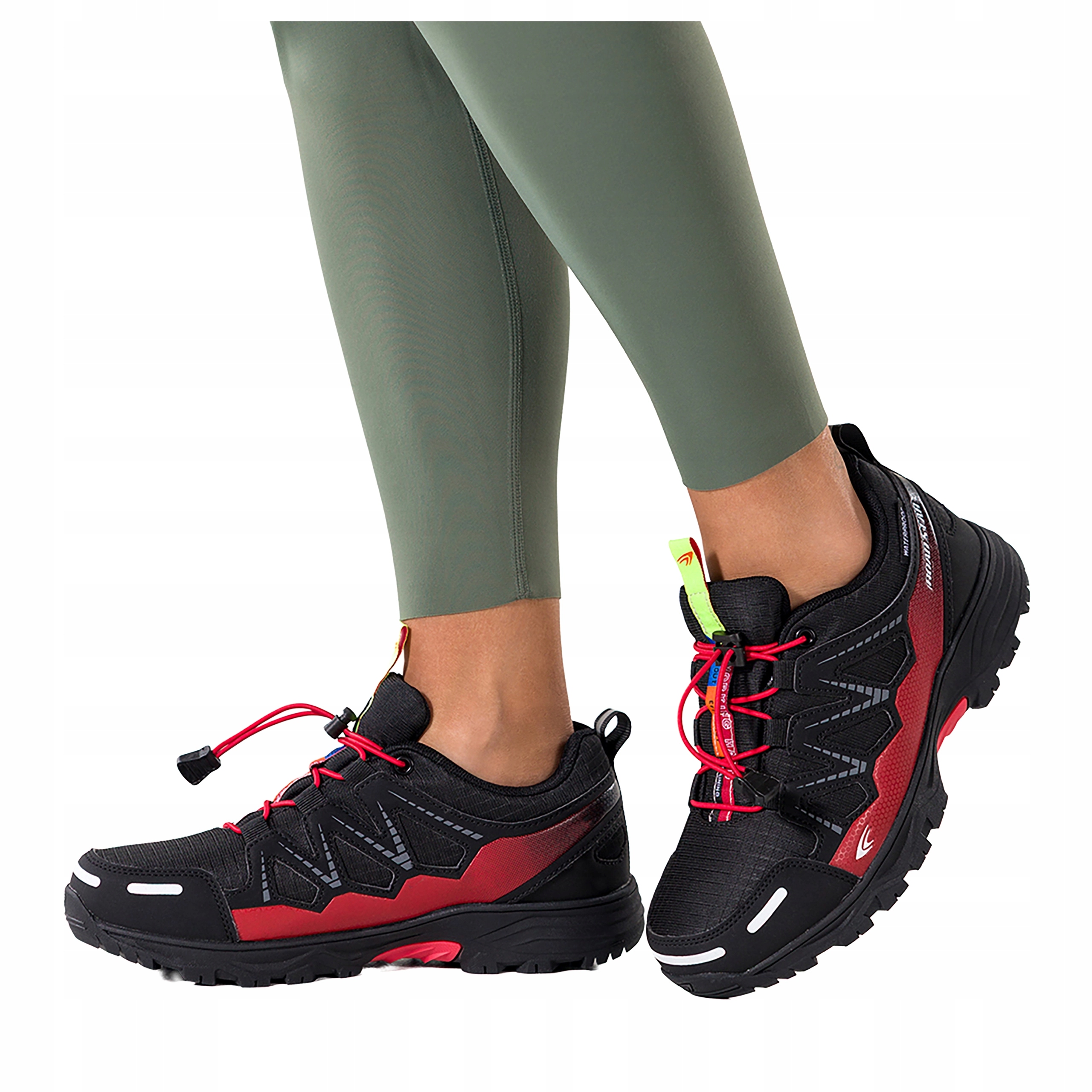 Černé dámské Trekingové Boty s elastickou šňůrkou, Voděodolné, velikost 36