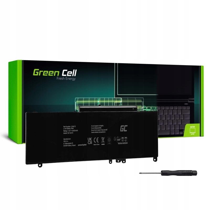 Green Cell Baterie DE102V3 G5M10 0WYJC2 Pro Dell Latitude E5250 E5450 E5550