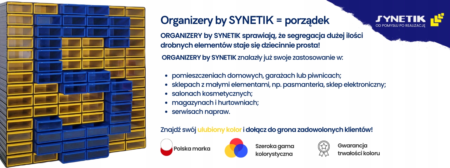 Szufladki dla dzieci na klocki LEGO 4 szt. Kolor biały