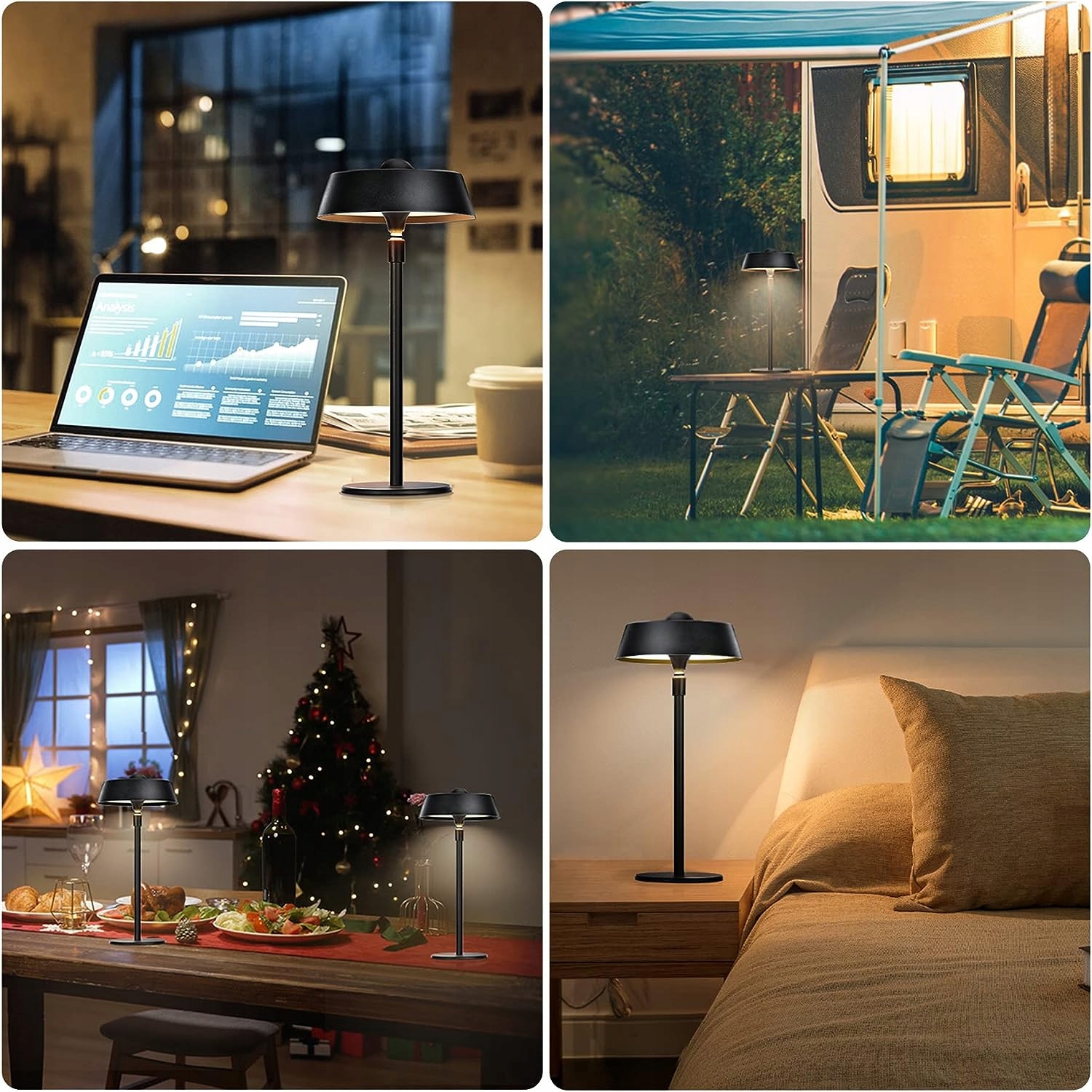 LAMPKA BIURKOWA LED STOŁOWA PRZEŁĄCZNIK DOTYKOWY 5200mAh IP54 Rodzaj gwintu zintegrowane źródło LED