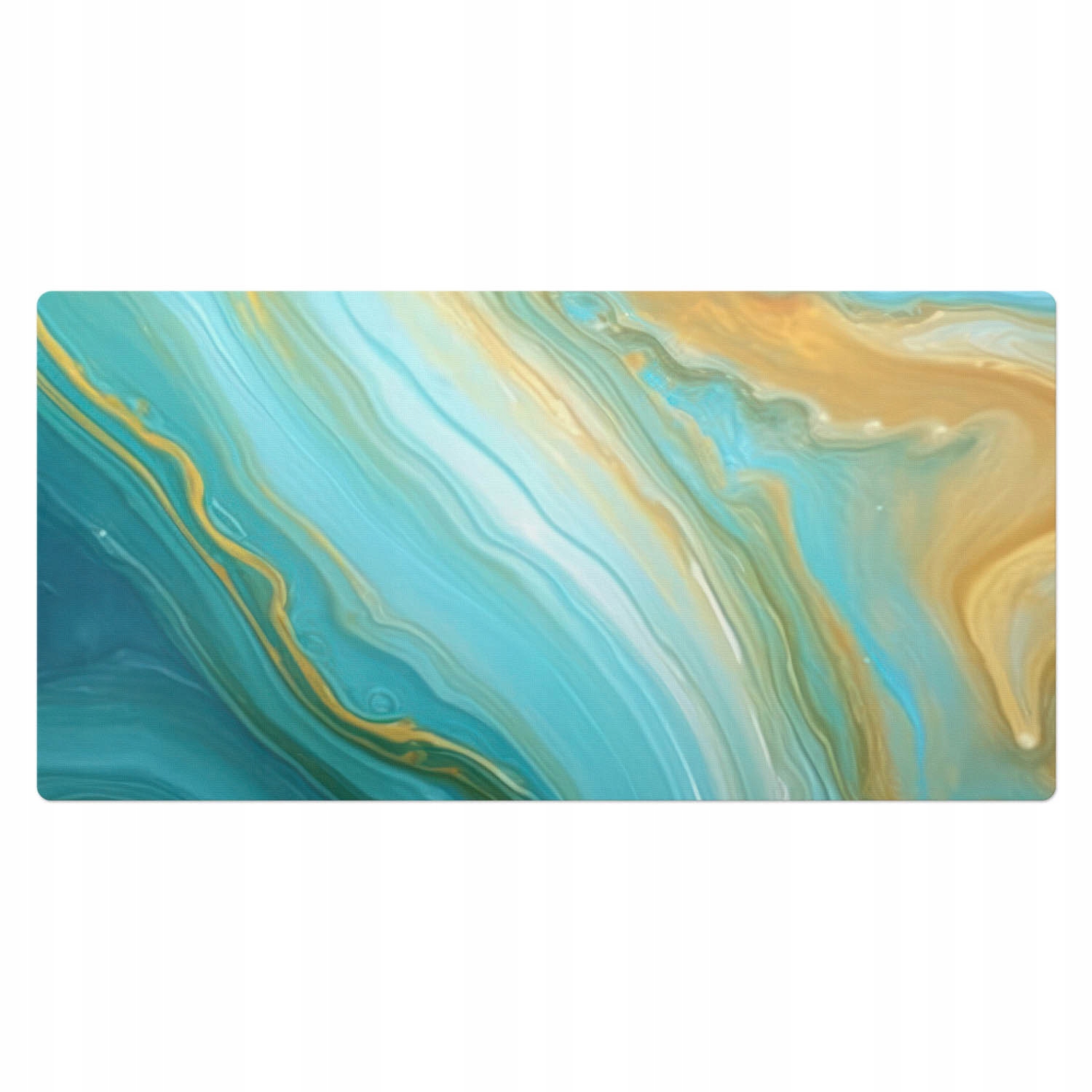 Protiskluzová podložka na psací stůl do kanceláře Abstraktní vzor vln 100 x 50 cm