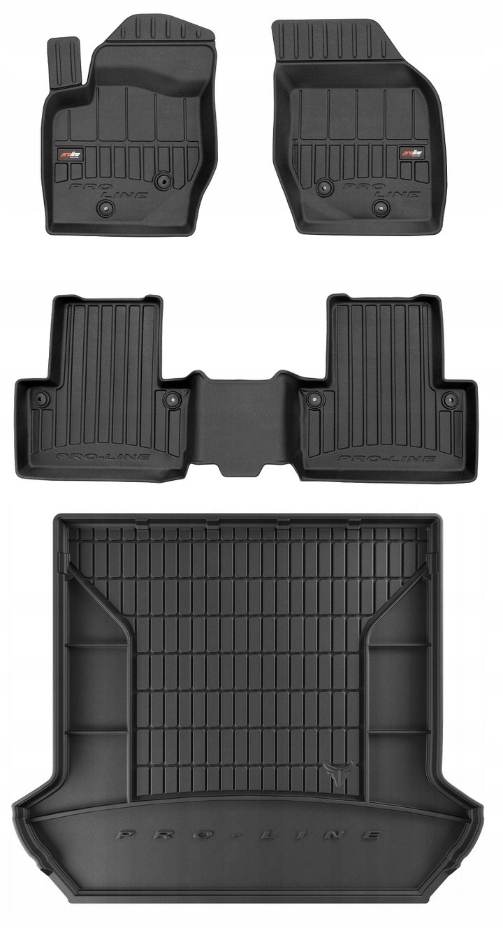 Set 3D gumové rohože Volvo XC90 1 2002-2014 s