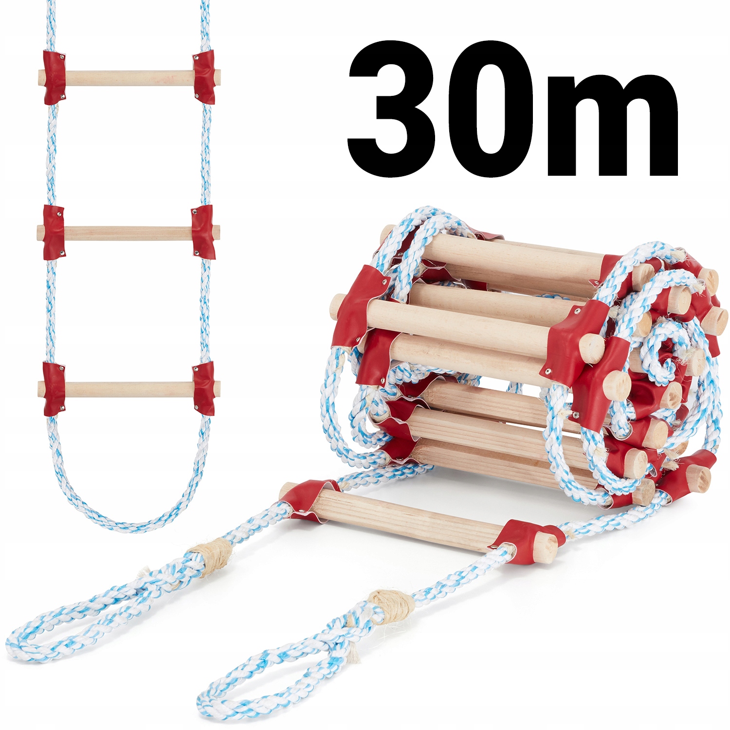 Žebřík na střechu Atestovaný 30 m pokrývačský, pletený