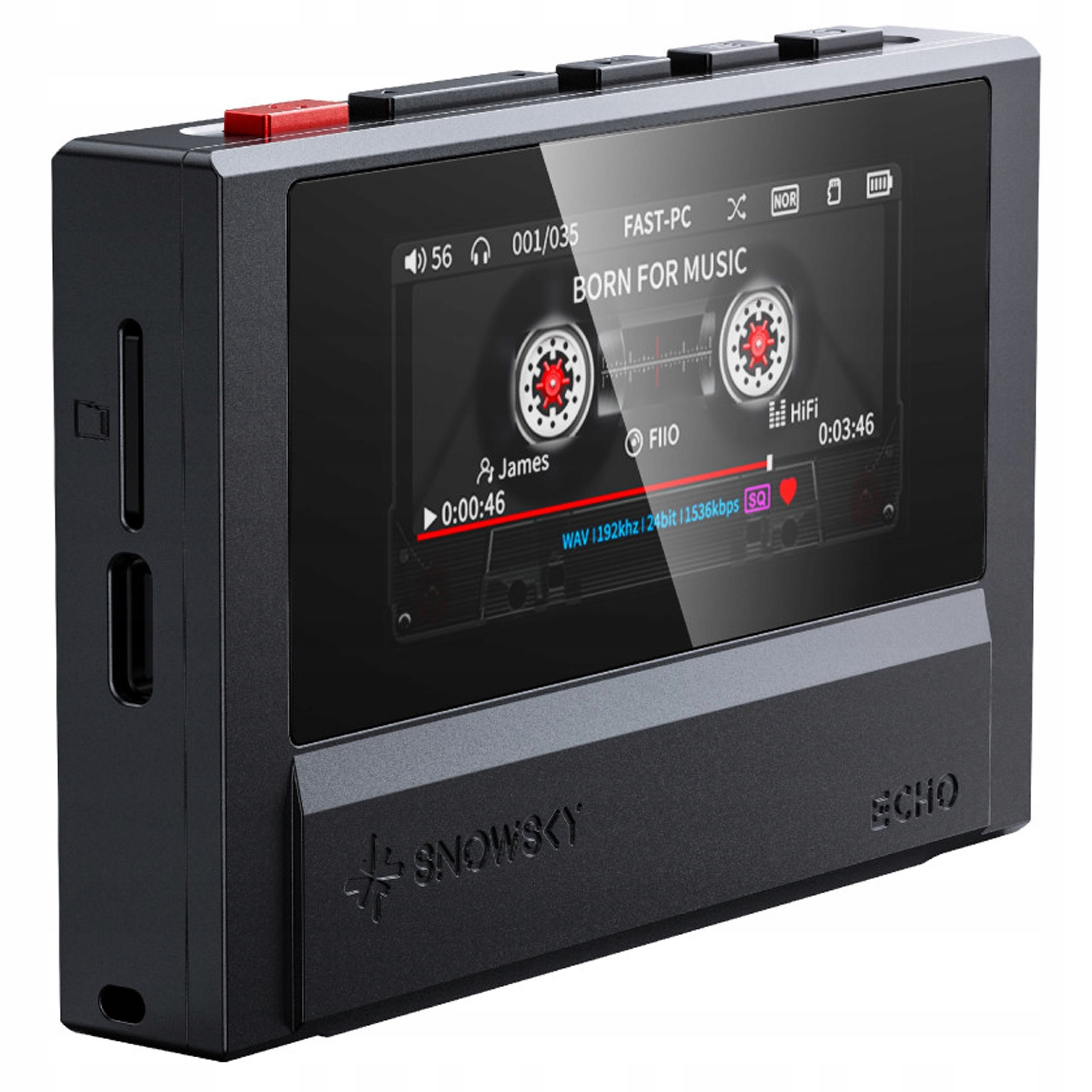 FIIO SNOWSKY ECHO PRZENOŚNY ODTWARZACZ HI-RES AUDIO DAP BLUETOOTH BLACK
