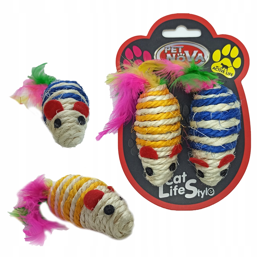 

Pet Nova Dwie Myszki sizalowe 7 cm