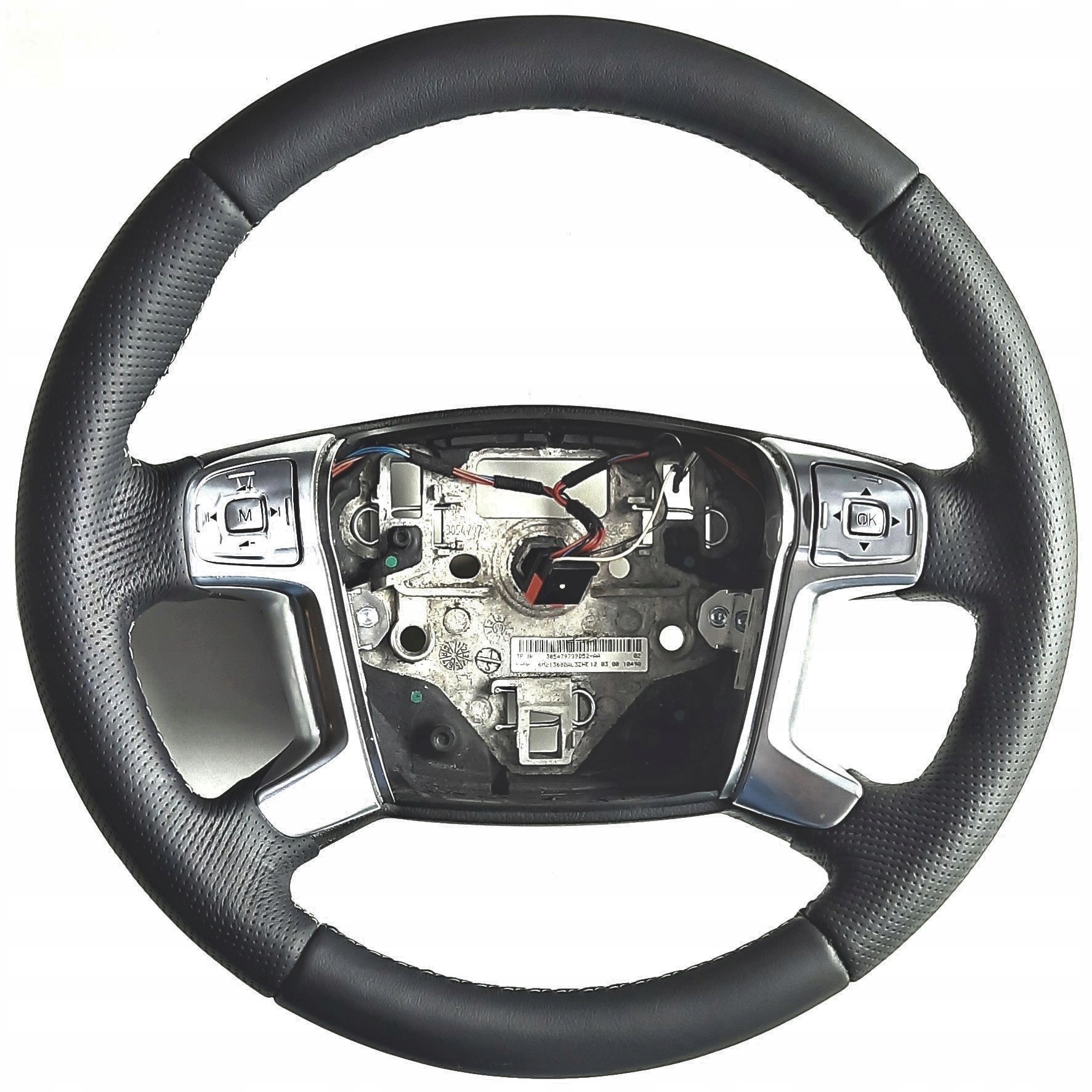 9 - РУЛЬОВЕ КОЛЕСО FORD MONDEO MK4 IV S-MAX ОБШИВКА ШКІРА