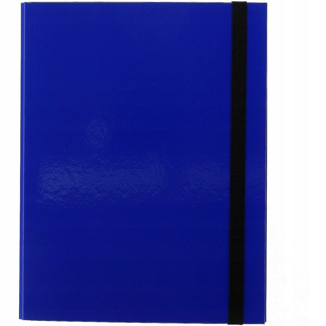 TECZKA A4 BOX CLASSIC Z GUMKĄ RINGOWA VauPe NIEBIESKA