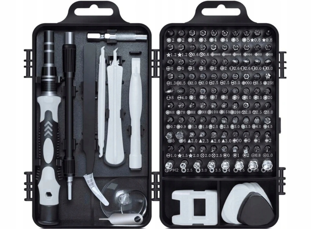ZESTAW PRECYZYJNYCH ŚRUBOKRĘTÓW NARZĘDZI 115 W 1