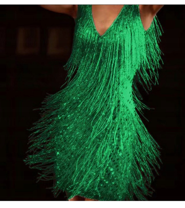 ELEGANCKA SUKIENKA WIECZOROWA Z FRĘDZLAMI Kolory Szerokość pod pachami 1 cm