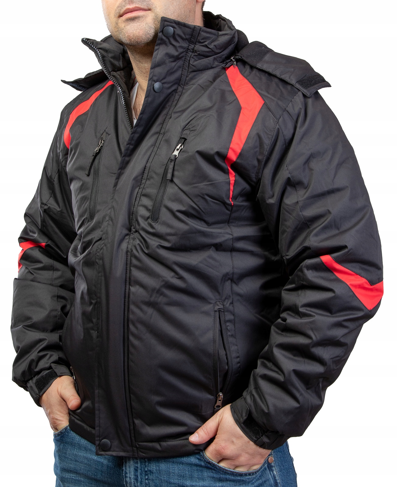 

Kurtka Męska Zimowa Ciepła Z Kapturem