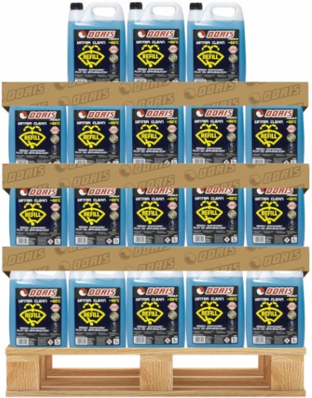 DORIS ZIMOWY PŁYN DO SPRYSKIWACZY -22C PALETA 5L x 124 NA ETANOLU