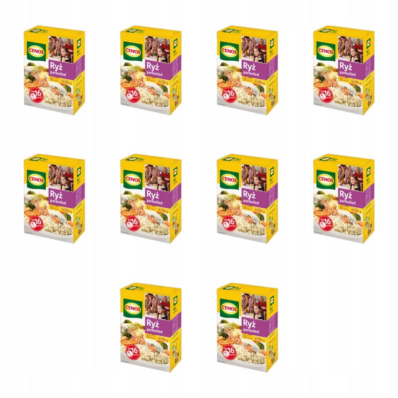 Cenos Ryż paraboiled 8x100 g X10