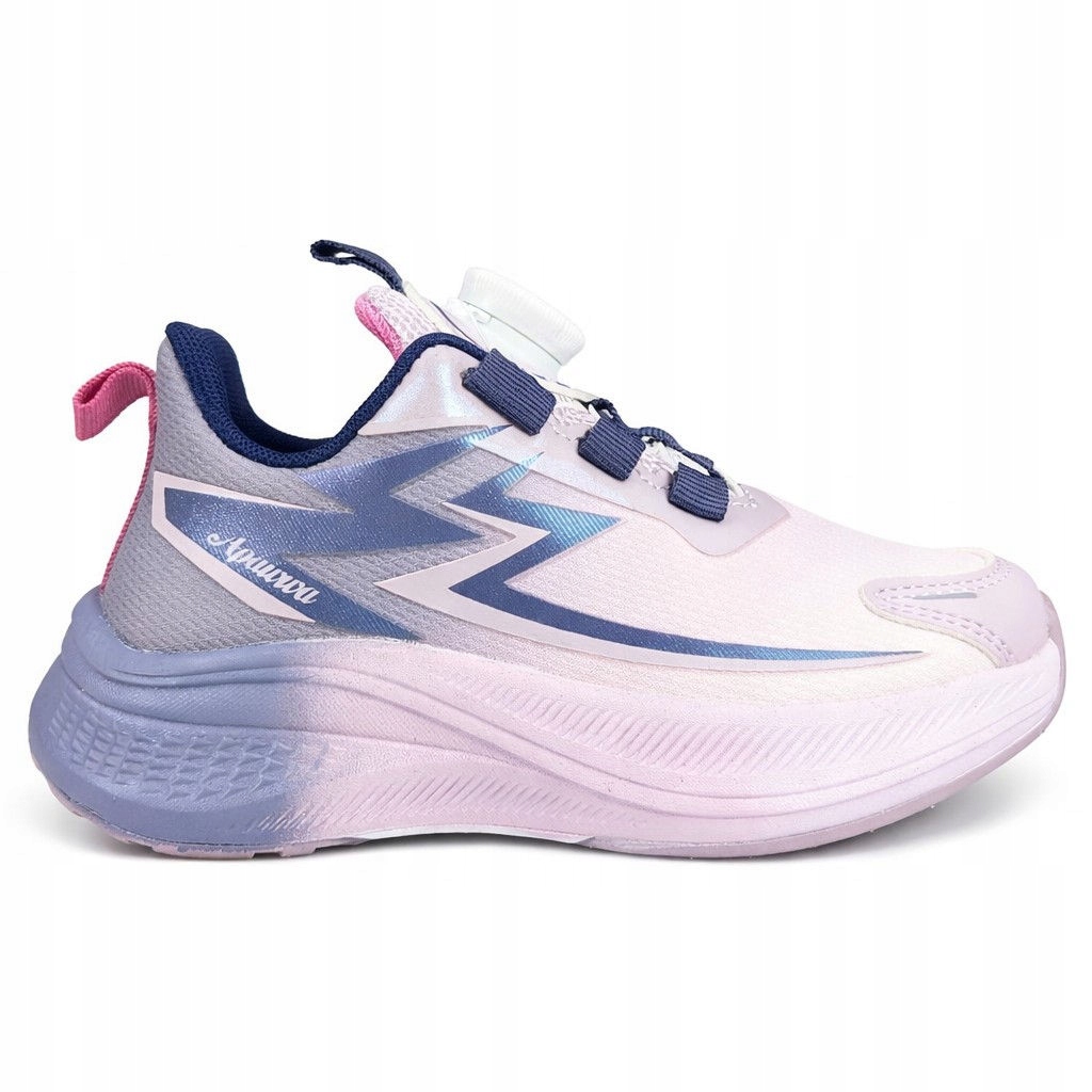 Buty Sportowe Dla Dziewczynki Z Łatwym Sznurowaniem Boa Różowo-Fioletowe 36