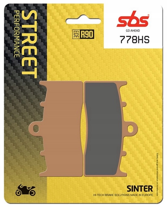 778HS - КОЛОДКИ ВЕТЧИНЫ ПЕРЕДНИЕ SBS BMW R 1200 R 2006-2012