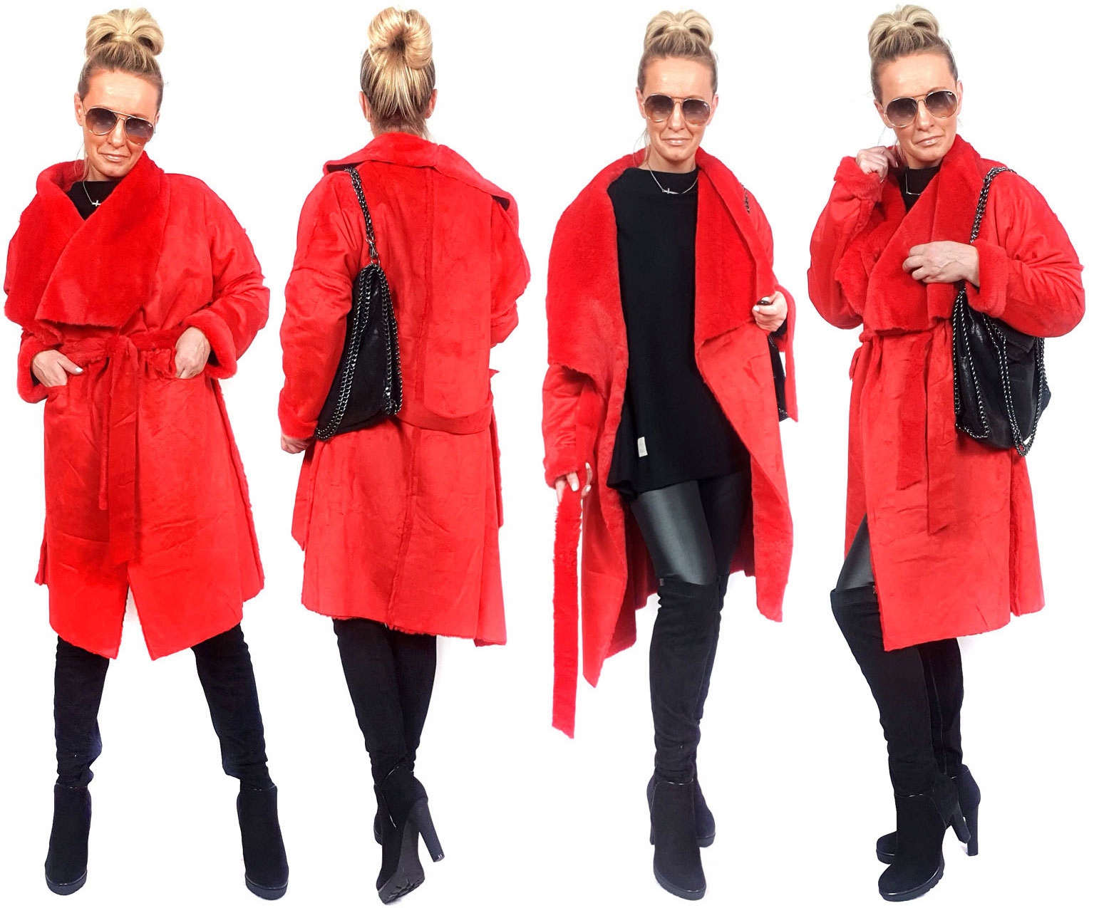 

Płaszczyk Futerko Eko Kożuch Zimowy Futro Luxury