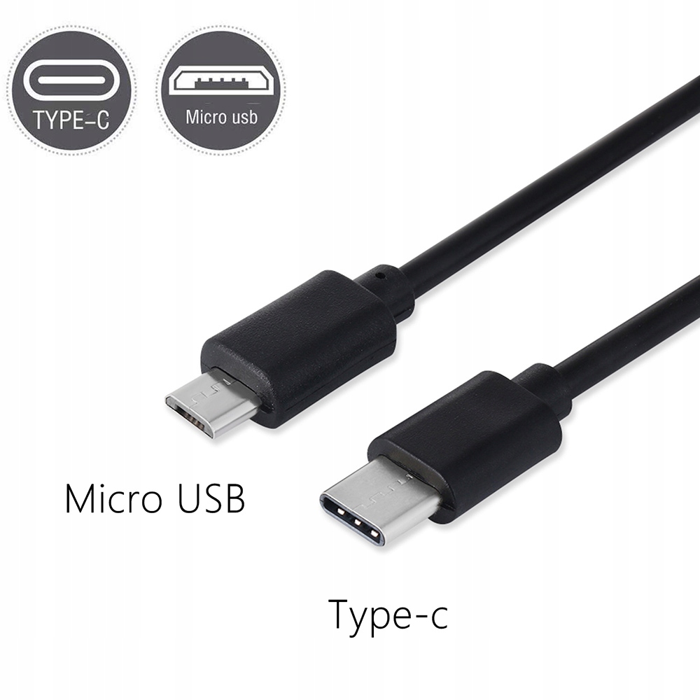 Kabel USB 3.1 USB-C typ C do Micro USB 25cm