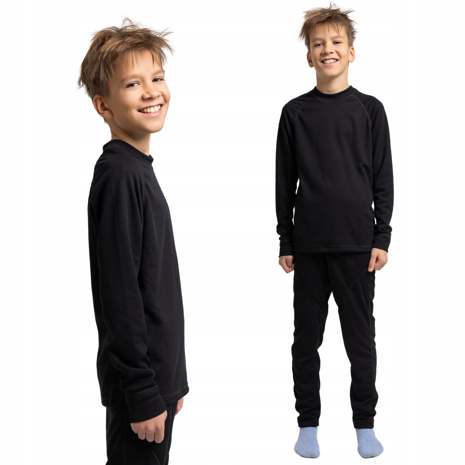 ODZIEŻ TERMOAKTYWNA DLA DZIECI 140 SPODNIE OCIEPLANE Z MESZKIEM DOPASOWANE Właściwości termiczne