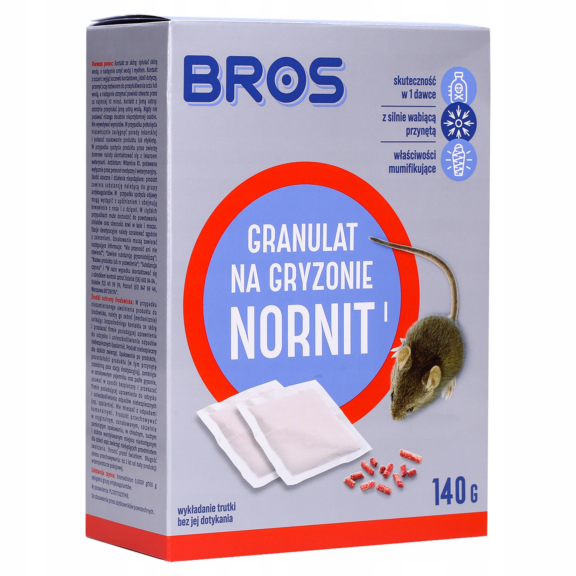 

Trutka Na Nornice Myszy Karczowniki Nornit 140G
