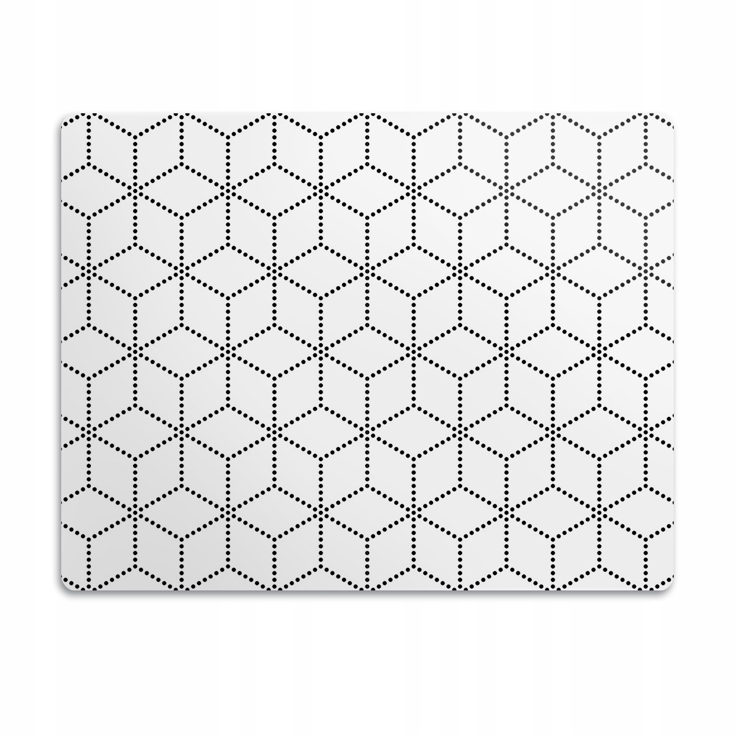 Levně Podložka pro kočky psa pod misky Kostky puntíky 90x60 cm