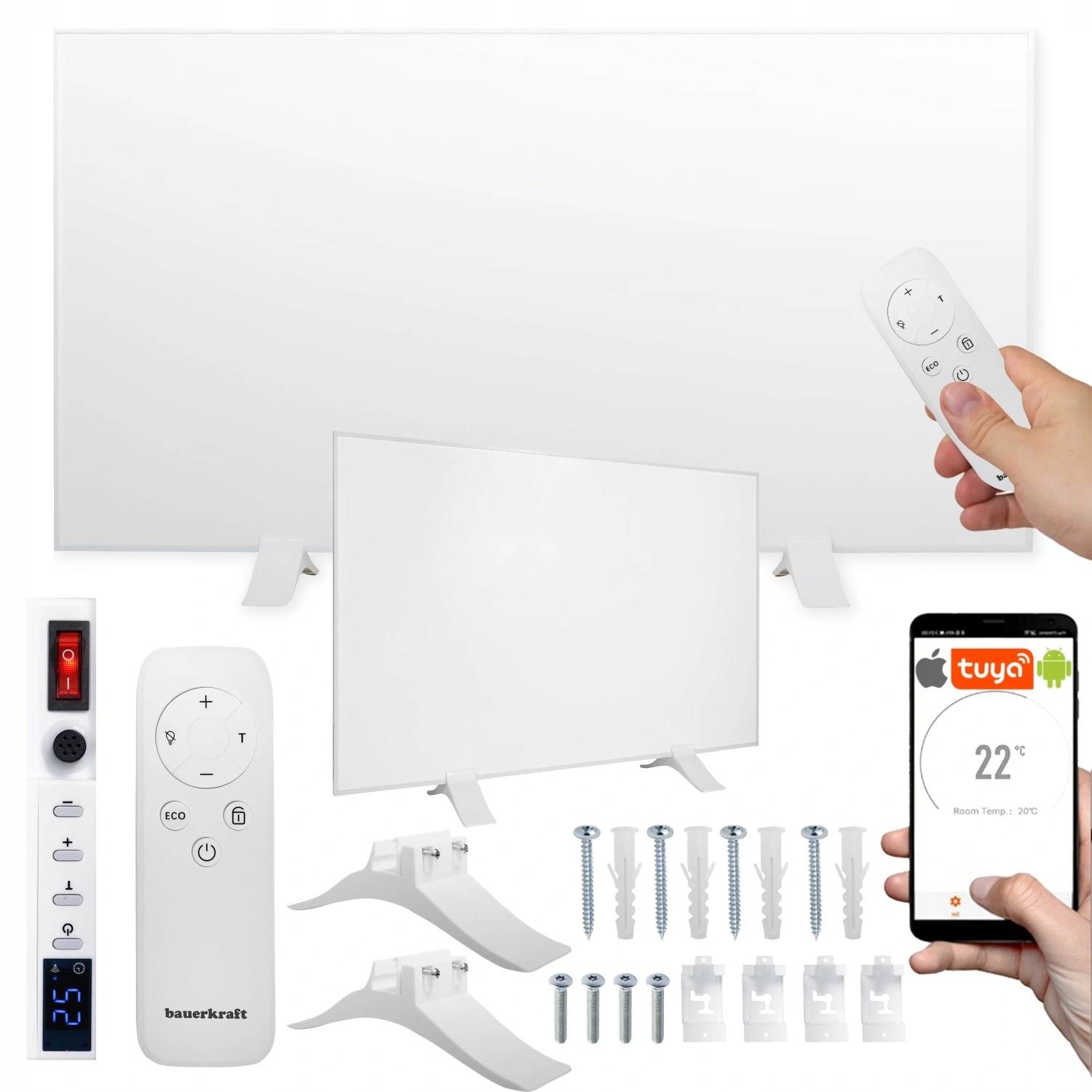 Infračervený topný panel Fir 600W Wifi 60x100 cm