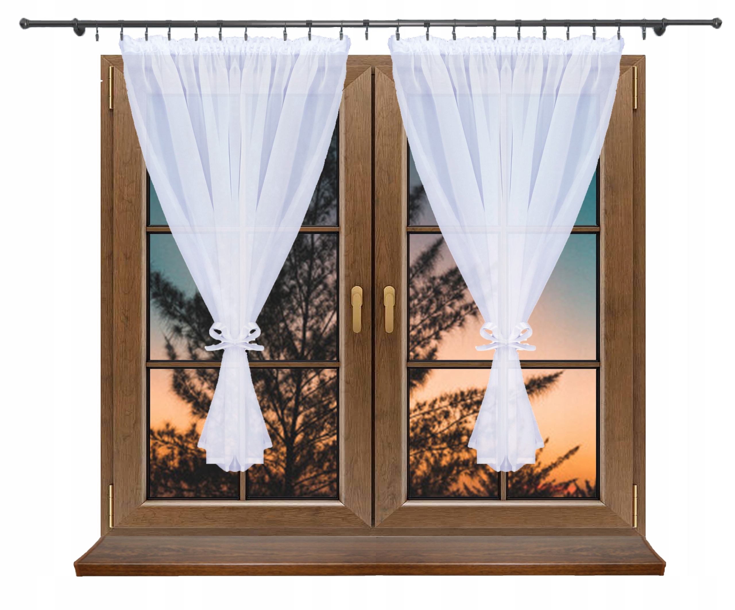 

Firana Żabki Firanka Gotowa Woal Na Taśmie 290X130