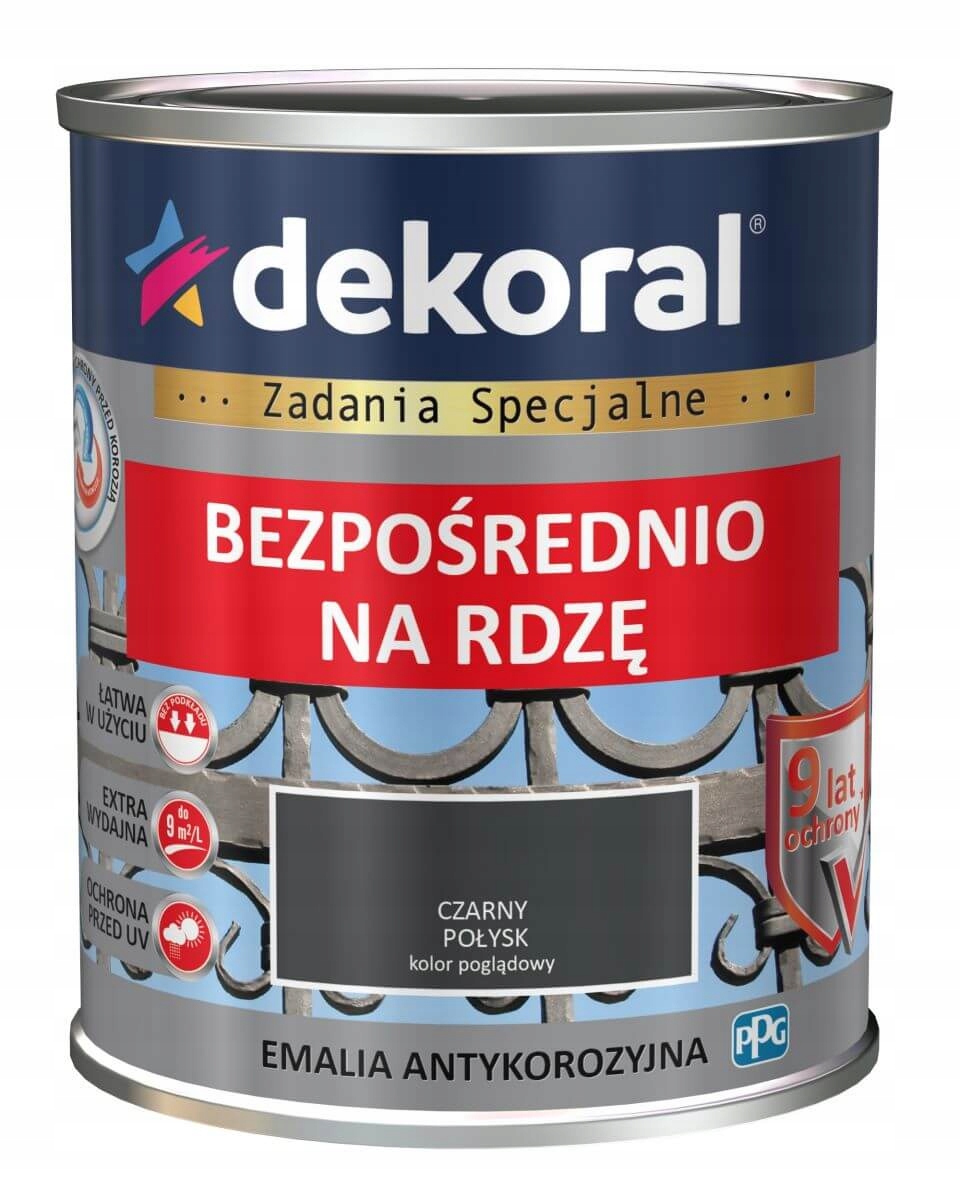 

Emalia Antykorozyjna Czarny Poł, 0,65L Dekoral