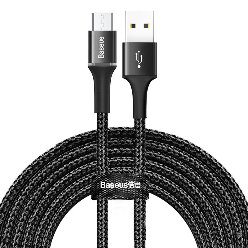 

Baseus mocny kabel Micro Usb 2A dioda Led 300cm
