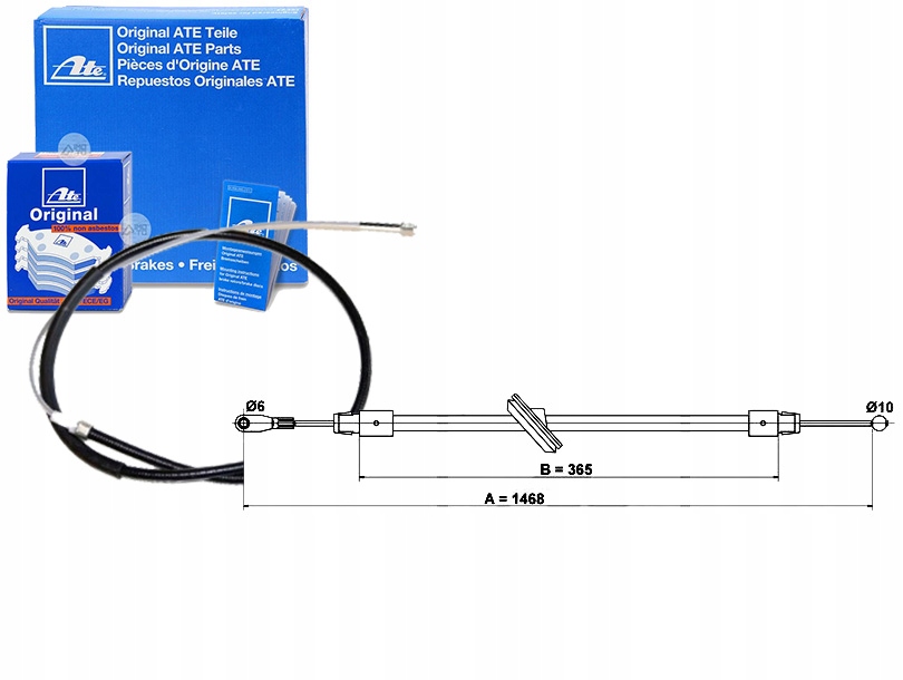 трос тормоза ручного MERCEDES SPRINTER 3 (90