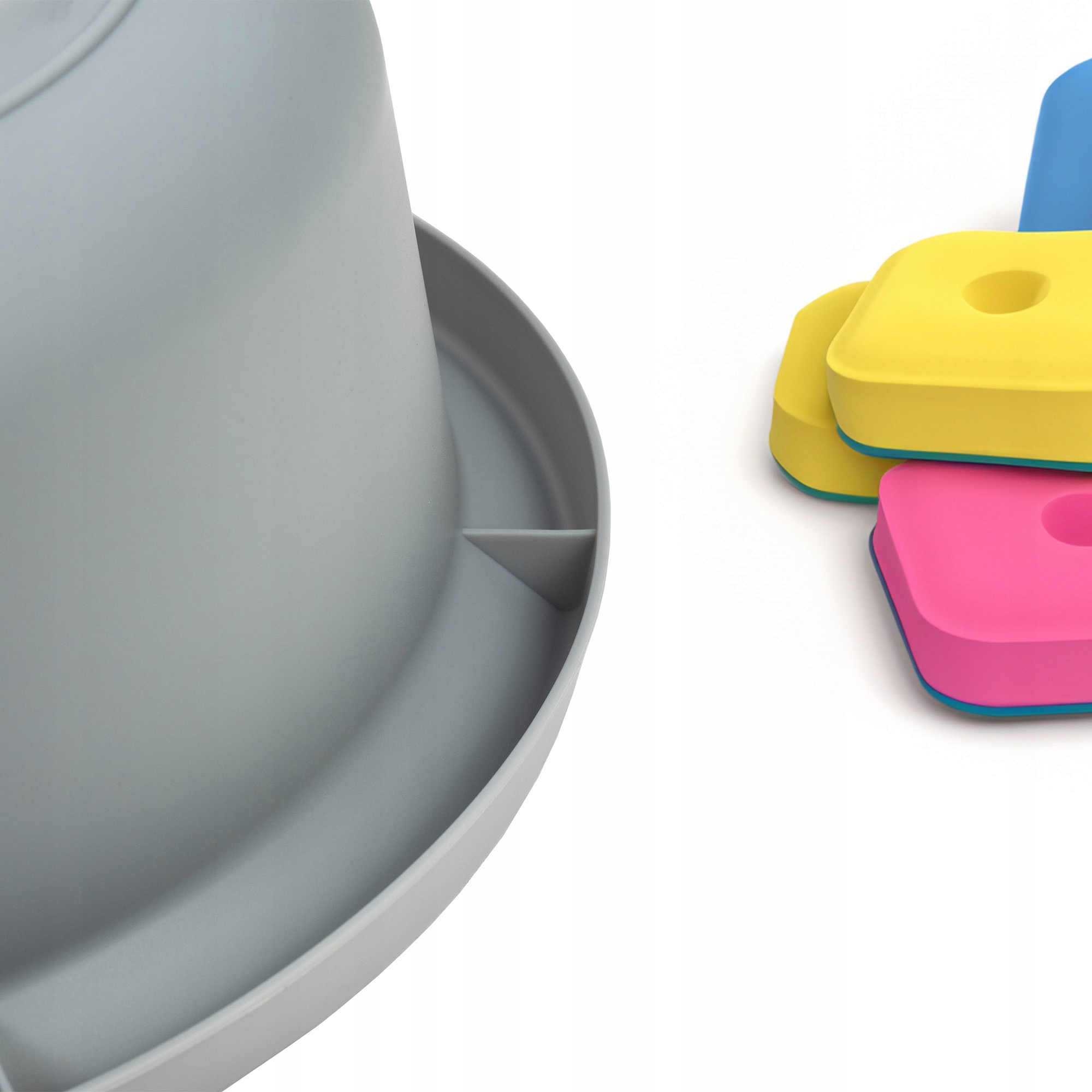 MISKA PLASTIKOWA 6L MIEDNICA OKRĄGŁA SZARA Marka Kadax