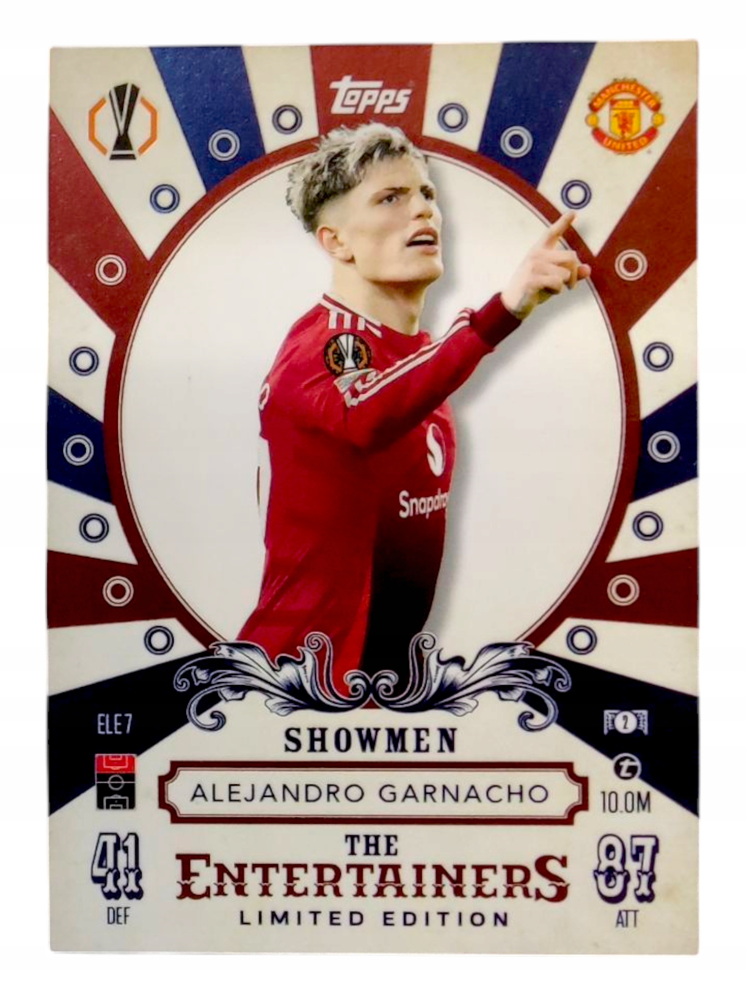 Topps Match Attax 2024-2025 Entertainers Limited ELE7 Alejandro Garnacho