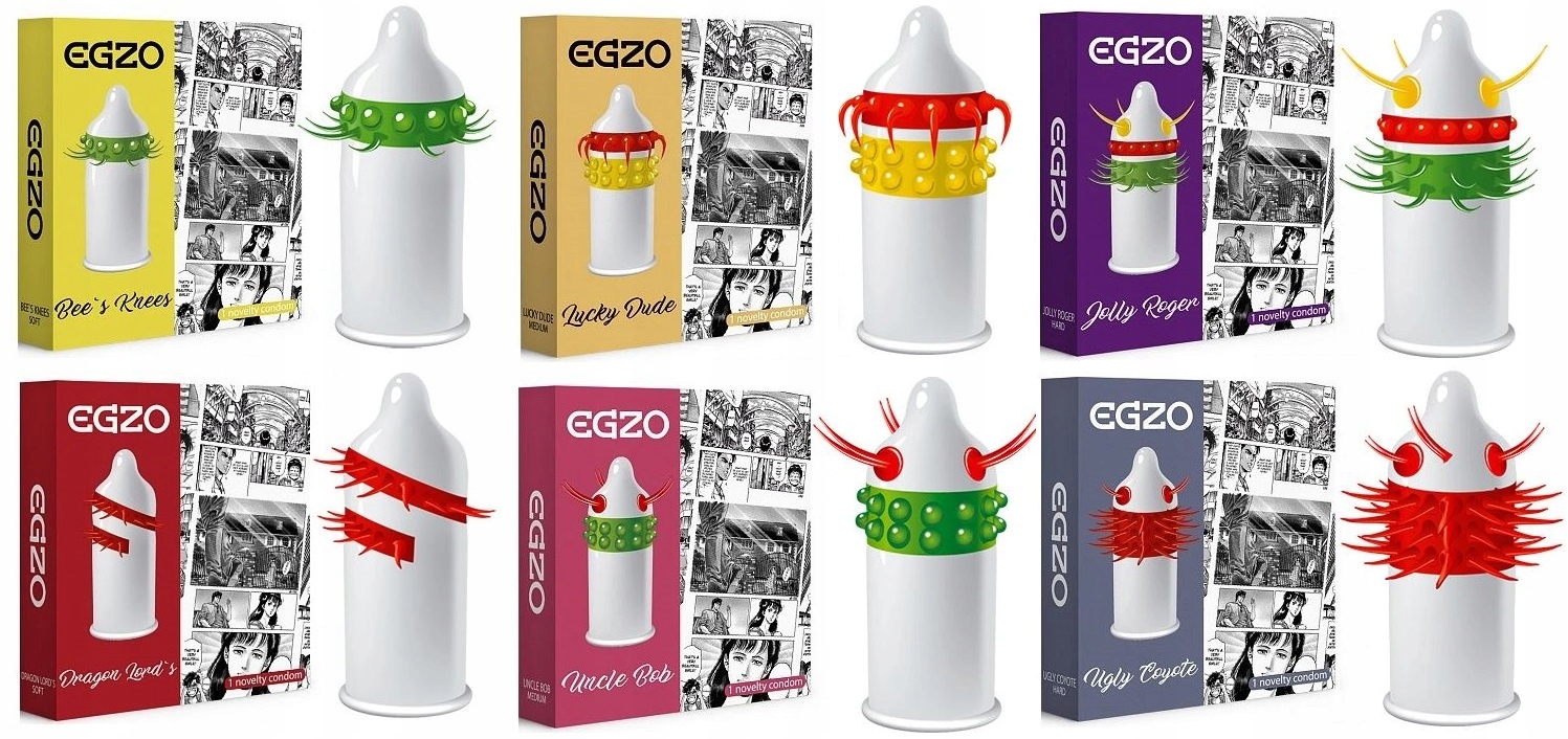 

6x Egzo Stymulujące Kolce Wypustki 2xSOFT 4xMEDIUM