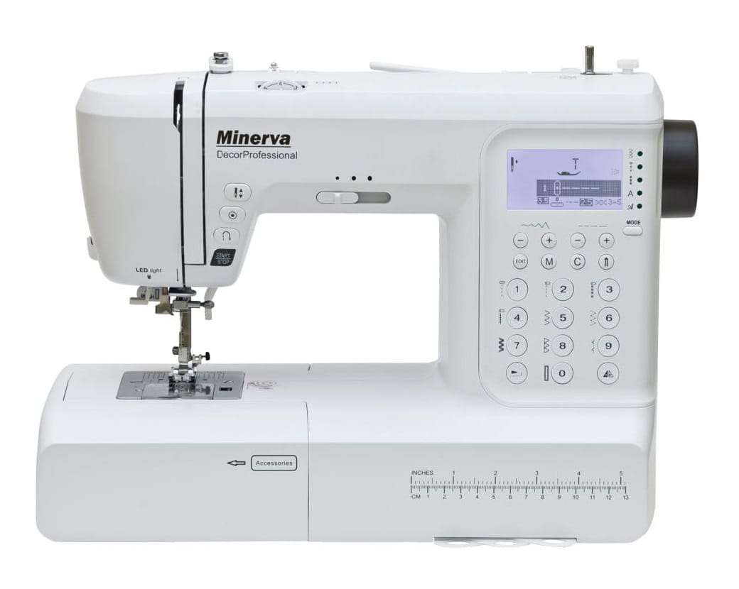 Minerva DecorProfessional komputerowa maszyna do szycia +stolik