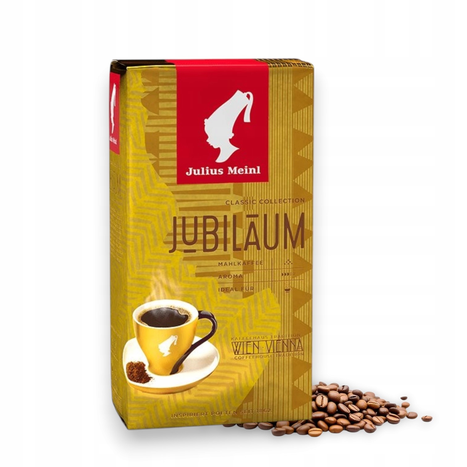 Levně Julius Meinl Jubilaum 500 g Zrnková Káva Vídeňská