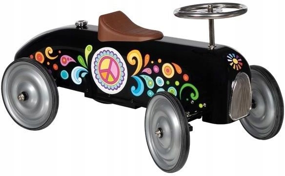 Goki Jeździk Metalowy Na Roczek Pchacz Retro Dla Malucha Dziecka Lata 60