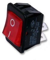 

Przełącznik Rocker On-off czerwony 16A/250V C1353