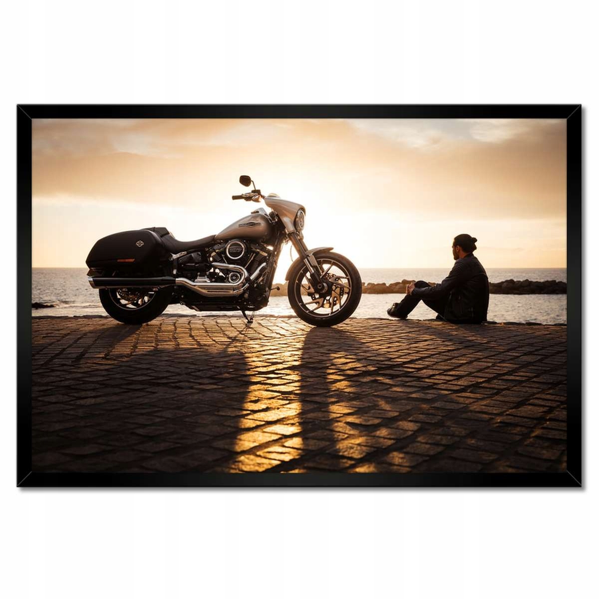 Plakáty v rámu 60x40 Harley Davidson Motocykl