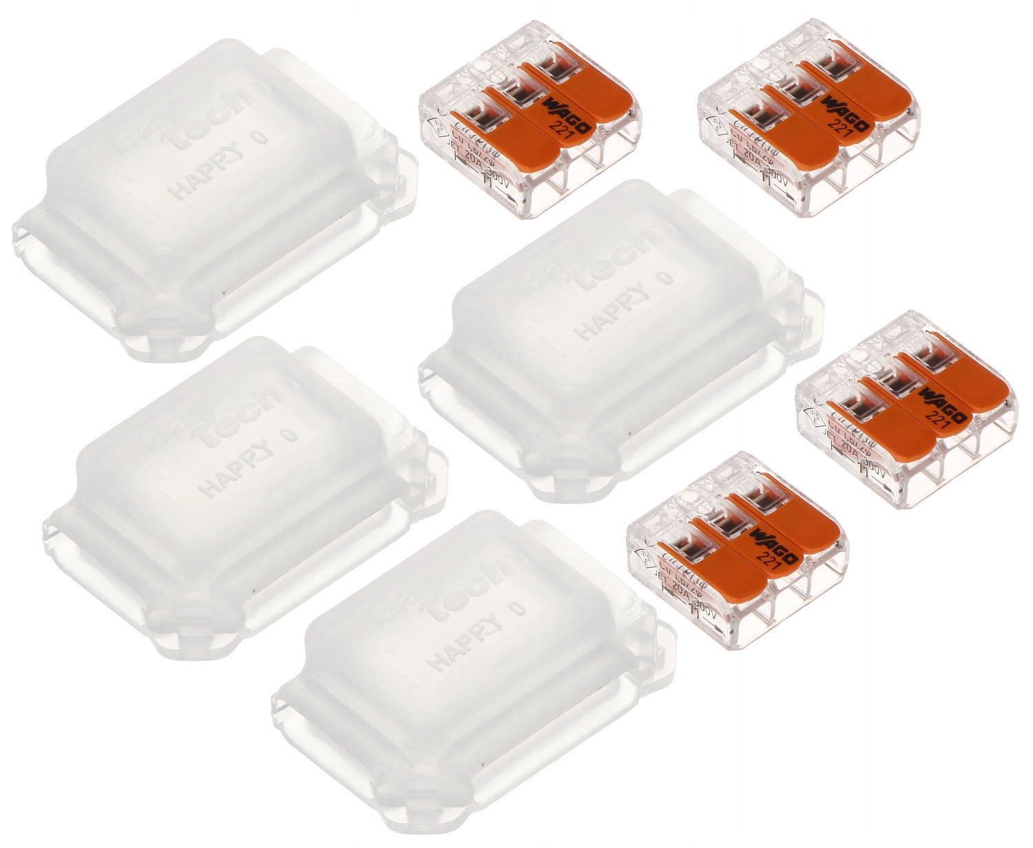 Puszka Żelowa IP68 Mała Hermetyczna 27x20x15 mm 4 Sztuki