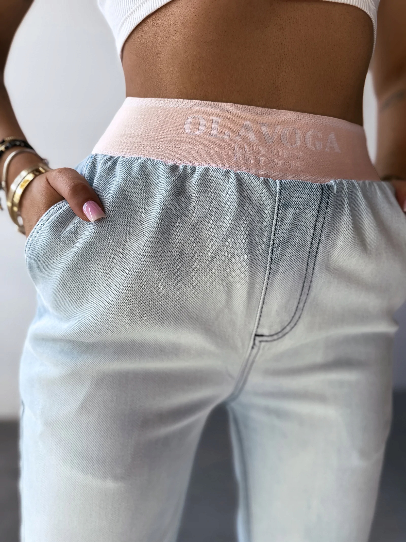 Jeansy Bored O'la Voga M Niebieski