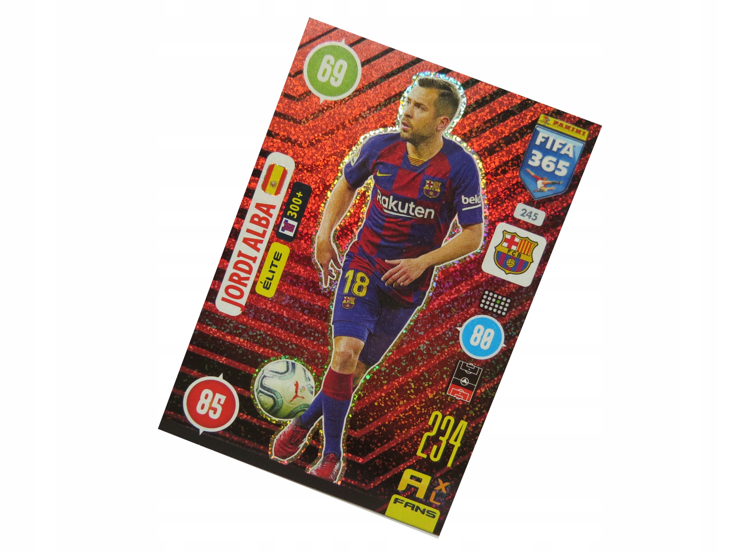 Panini Fifa 365 2021 Karty Piłkarskie Fans Elite Jordi Alba 245 Barcelona